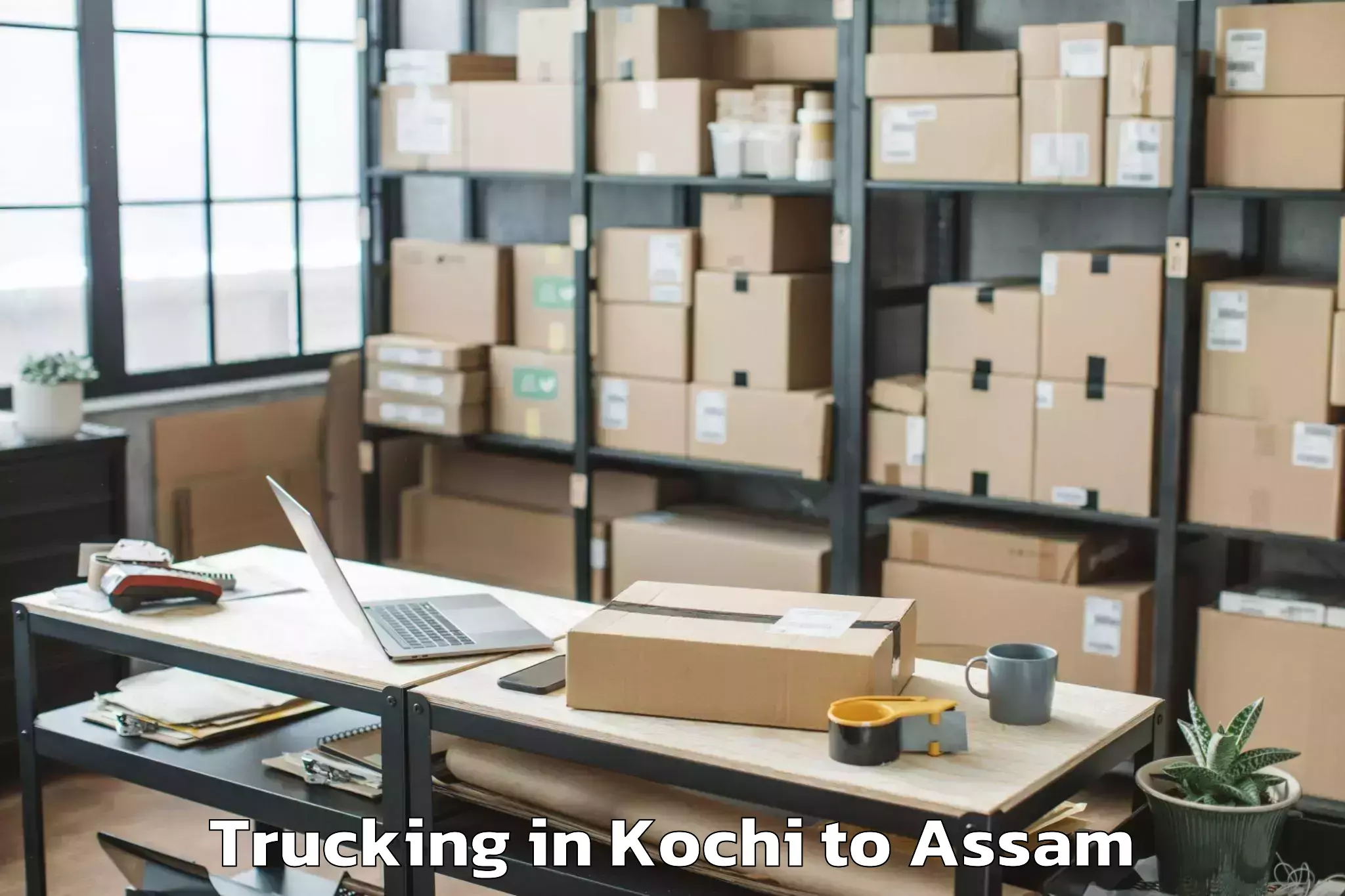 Leading Kochi to Silchar Airport Ixs Trucking Provider